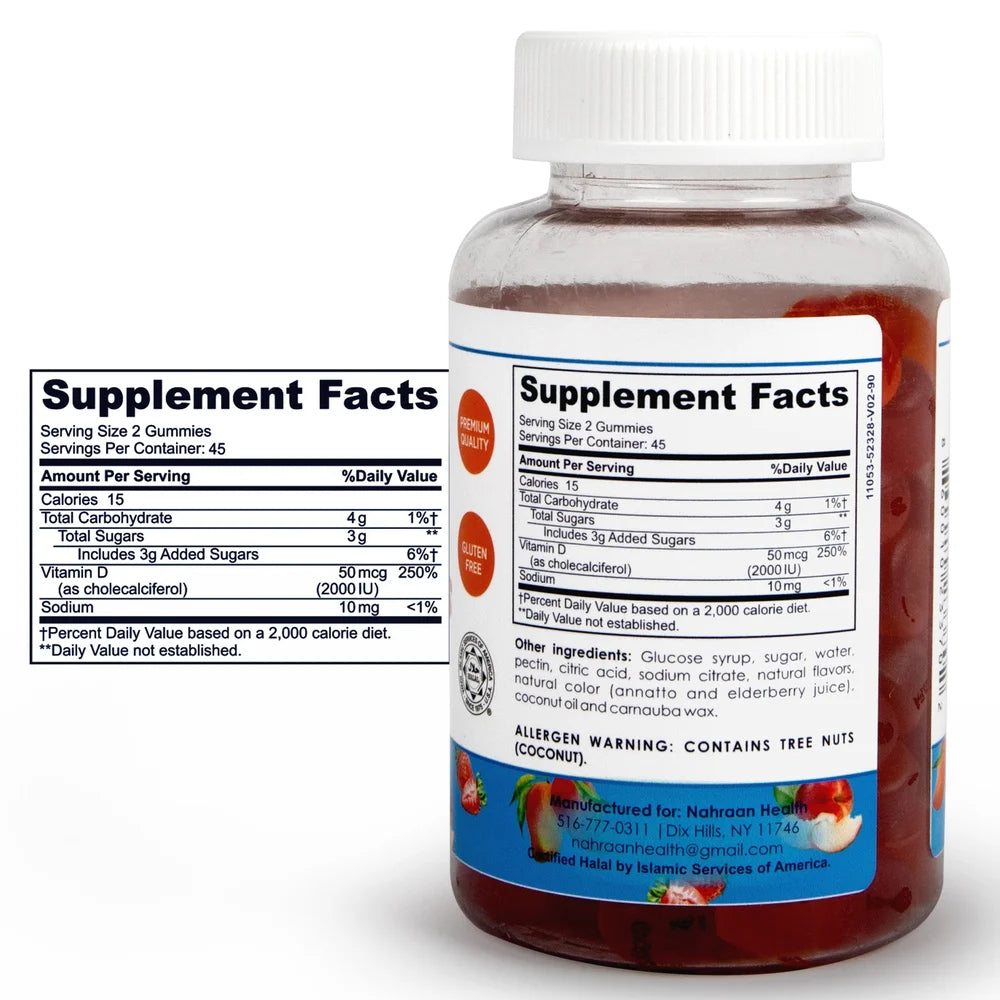 Vitamin D3 Halal Gummy Vitamin